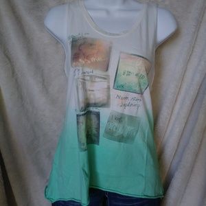 Miss Me womens offwhite tank top